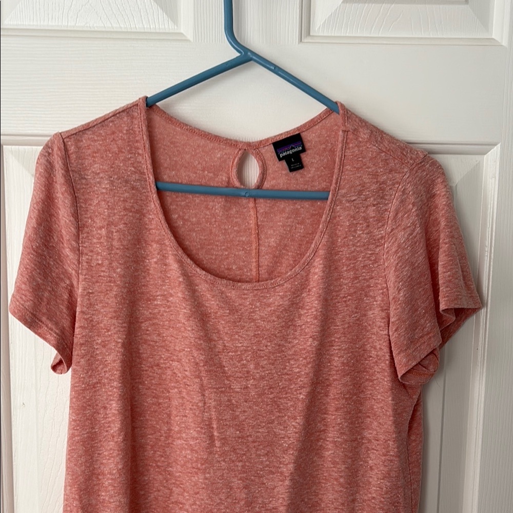 Patagonia coral Short Sleeve shirt (linen!)